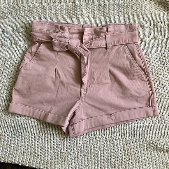 Express Pants - Express NWOT Extreme High Rise Shortie with Tie Size 10